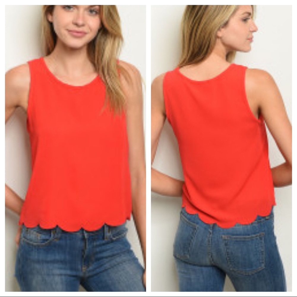 Scallop Hem Tank